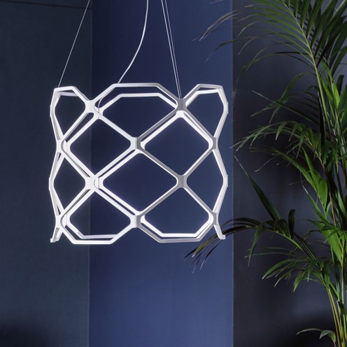 Nemo+TITIA LED 90W 3850lm 2700K, hämardatav Push/DALI, rippvalgusti, valge